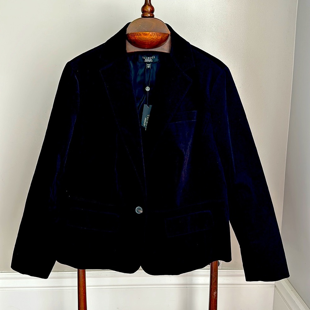 NWT Talbot’s velvet jacket blazer, holiday party ready! 16WP